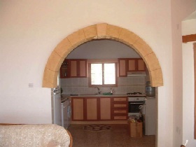 Kitchen in the villa.